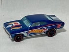 Hot Wheels Racing 1970 Chevy Chevelle SS, Blue, Redline Tires, 1/64