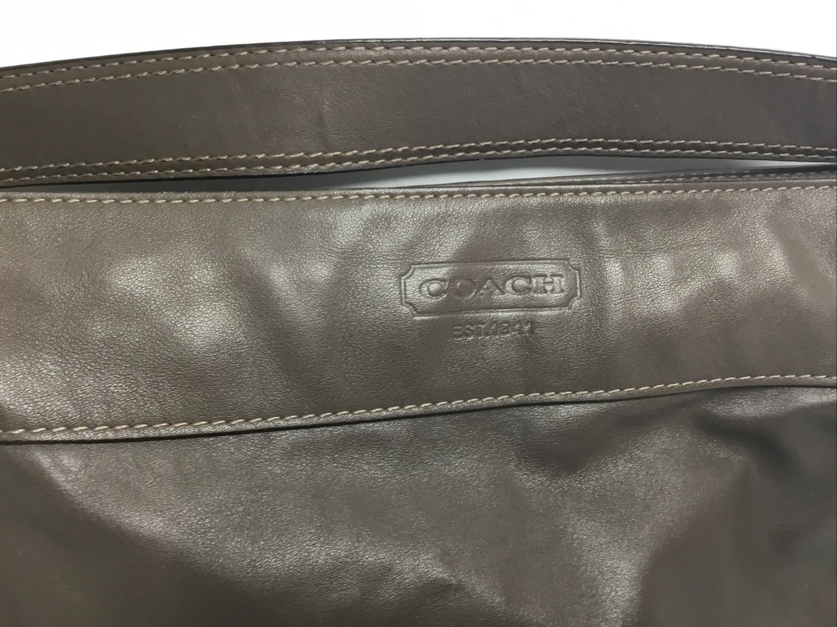 Coach F14707 Brown Double Handle Shoulder Hobo Bag Purse | eBay