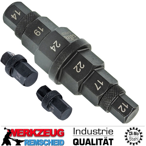 Spezial Motorrad Stecknuss Steckachse Achsenwerkzeug 6-Kant 12 14 17 19 22 24 Mm-image
