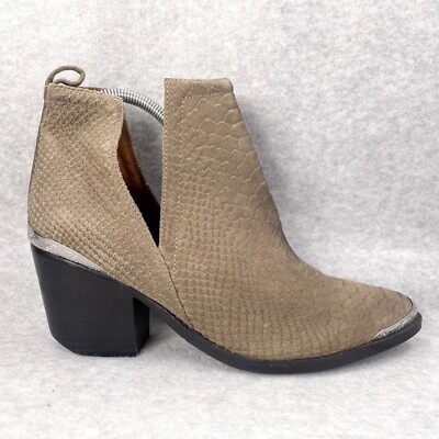 Jeffrey Campbell Womens Cromwell Boots Snake Western Bootie