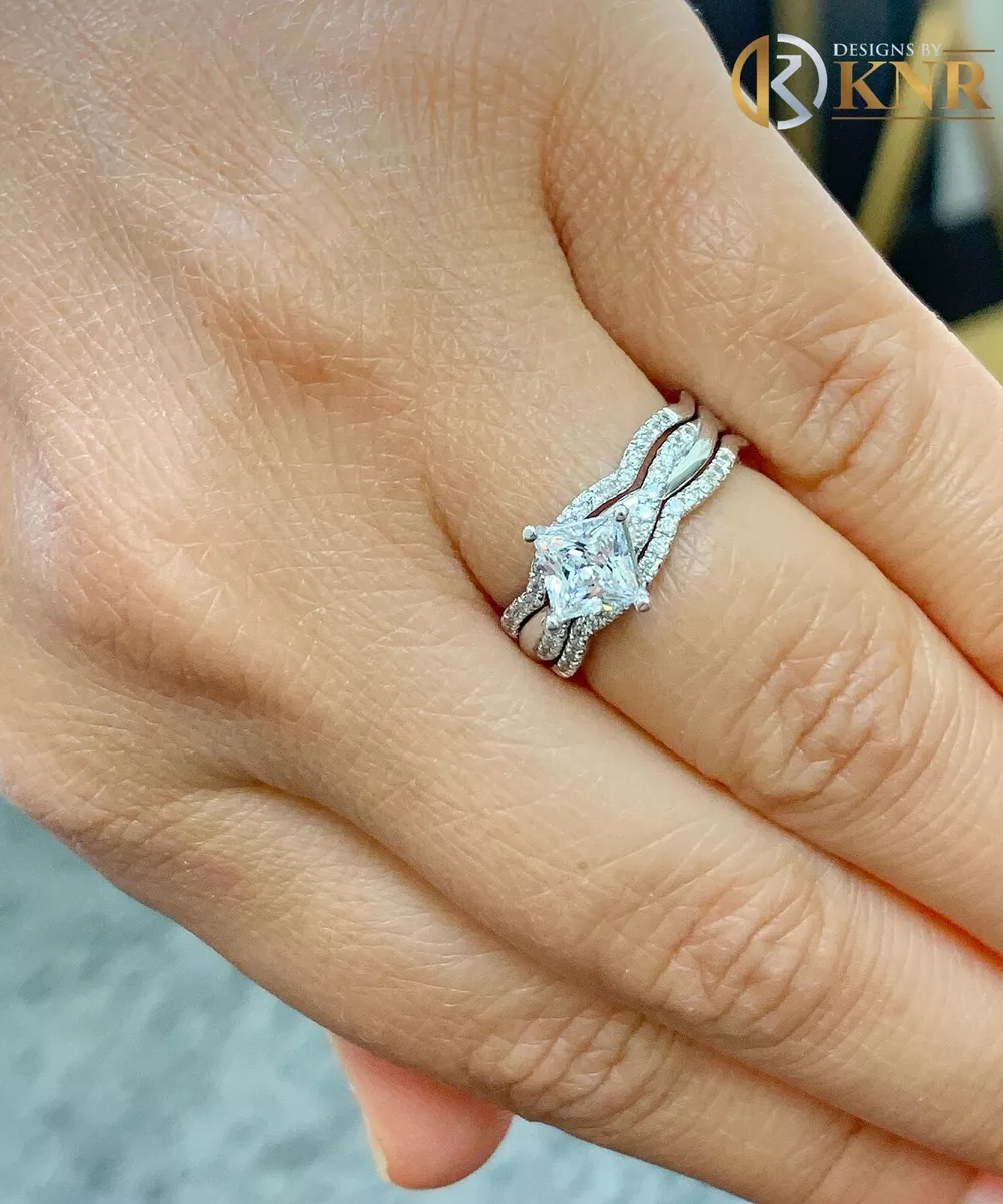 1.25 princess 2024 cut diamond ring