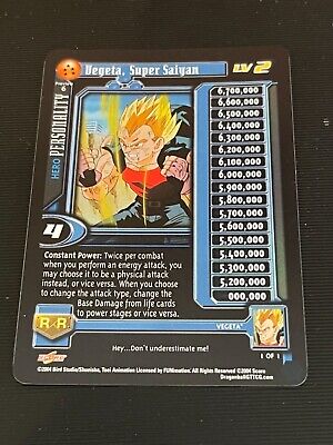 SSR Super Saiyan 2 Vegeta Dragon Ball Trading Cards CCG