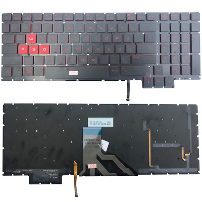 DE - Tastatur Keyboard mit Beleuchtung, ohne Rahmen für HP Model: TPN-Q193