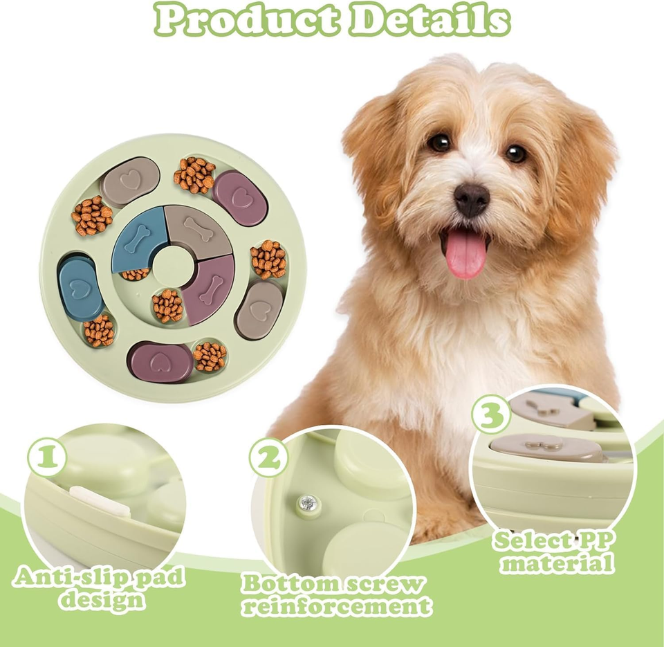 Dog Puzzle Toys,Dogs Food Puzzle Feeder Toys for IQ Training & Mental