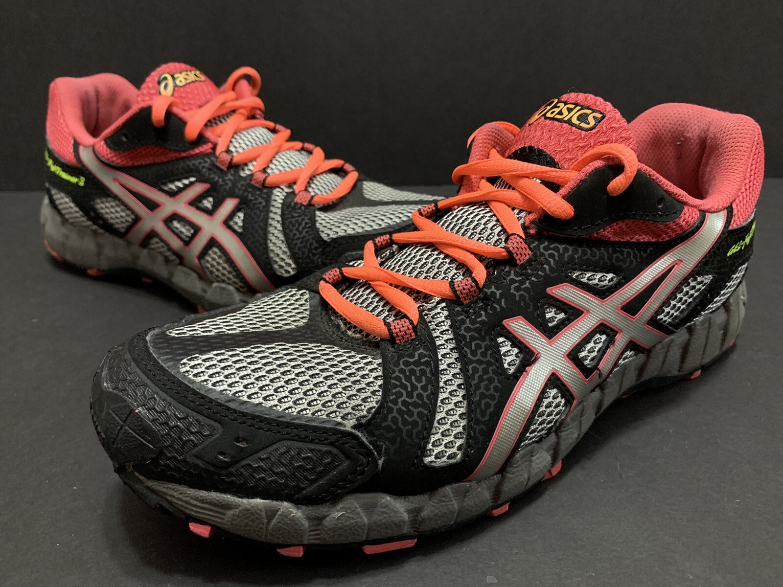 Asics Gel Fuji Trainer 3 Women\u0026#039;s 8.5 US PINK BLACK SILVER | eBay