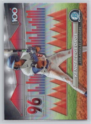 2024 Bowman #BTP-96 Kendall George Bowman Scouts' Top 100 Los Angeles Dodgers