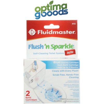 Fluidmaster 8102P8 Flush 'n Sparkle Automatic Toilet Bowl Cleaning System Refill