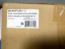 Legrand OR-BFPT-2RU-10. Tool-less Snap in Filler Panel 2RU Pack Of 10