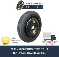 2003 - 2006 FORD STREETKA 15" SPARE SPACE SAVER WHEEL (F2)