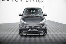 Front Ansatz für  Brabus Smart Fortwo C451 Facelift schwarz glanz Spoilerlippe