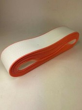 Wellington Lawn chair webbing 72ft, new in package WHITE thin PINK edge 2 1/4in