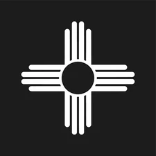 New Mexico Zia Symbol Decal symbol Window State Flag sun Vinyl Sticker