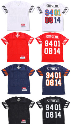 シャツ 14ss supreme championship football top Supreme S/S 2014 Championship Football Top Jersey Camo Red