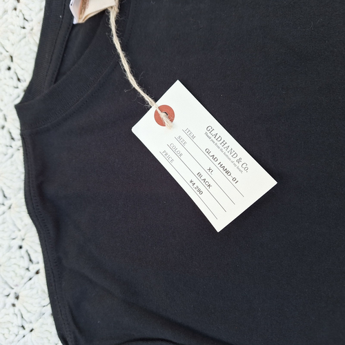 NUEVO Glad Hand & Co Camiseta Manga Corta Algodón EE. UU. Puntada Única Negra - XL - Imagen 5 de 8