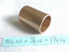 Bronze Bushing Bearing New 3/4 id x 7/8 od x 1 1/4 Brass bearing bush sleeve B32