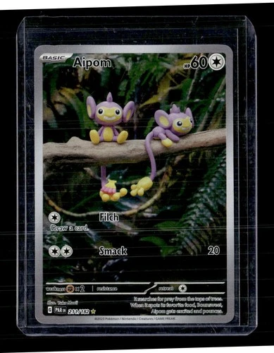 2023 POKEMON SV PARADOX RIFT #211/182 AIPOM ILLUSTRATION RARE