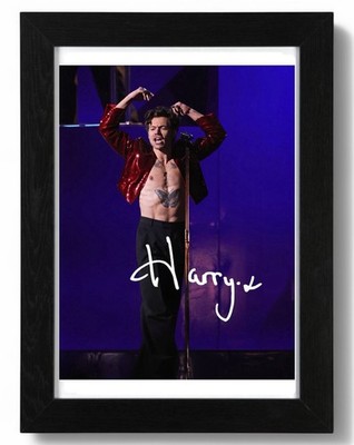 Harry Styles Signed Autograph PHOTO Pre Print Music 6x4/A4/ Framed music