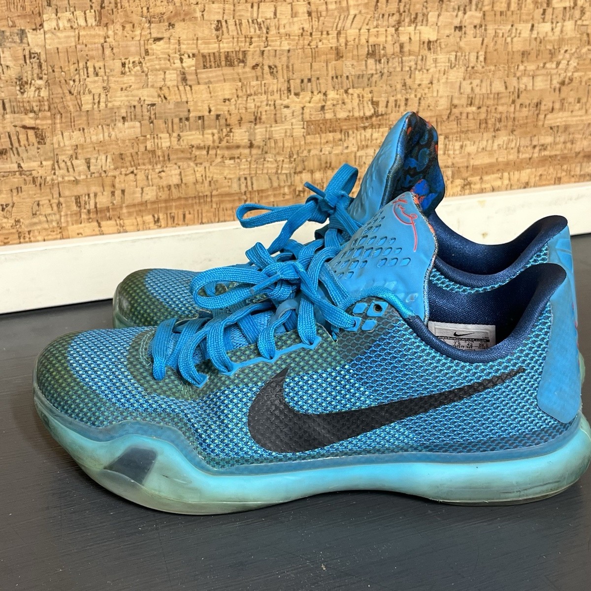 Kobe 10 バスケットシューズ 青 Nike Kobe Bryant 10 5AM Flight 2015 Blue Basketball Shoes Rare Men