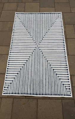 Ruggable Jonathan Adler Inkdrop Black Ivory Rug 3x5 w/ Pad