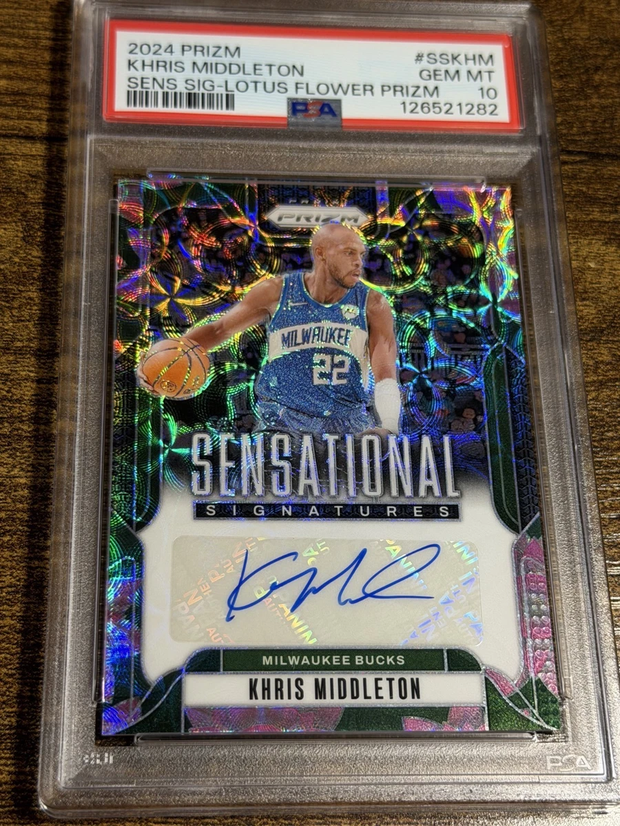 Panini Khris Middleton Basketball Autographed Sports Trading Cards
