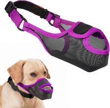 Dog Muzzle Patented Mesh Muzzle Large Medium Small Dogs Allows Full Pant