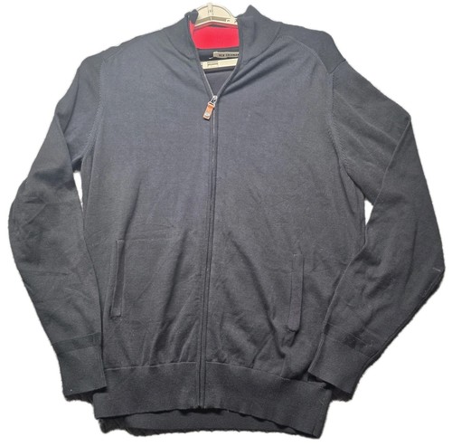 Ben Sherman Track Jacket Men's XL Black Mod Fit Full Zip Cotton ME10726 NEW