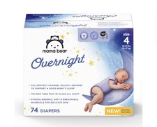 Mama Bear Overnight Amazon Brand Size 4, BRAND NEW, OPEN BOX, READ DESCRIPTION