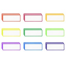 27Pcs Magnetic Dry Erase Labels 3x1 Inch Blank Writable Cards