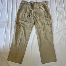 Vintage Whaling Mfg Co 38x32 Double Knee Khaki Cargo Pants Streetwear Y2K Work