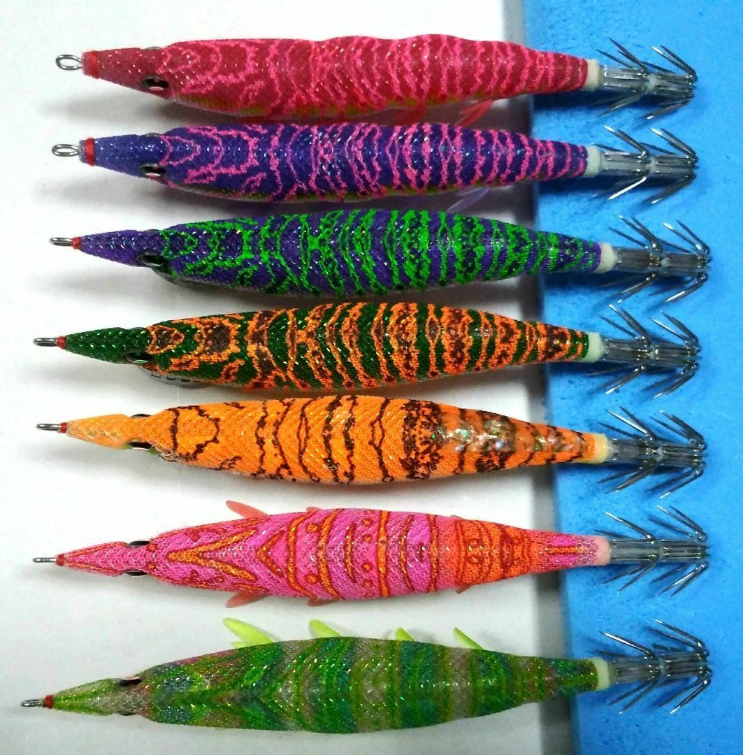 DUEL Yo-Zuri EZ-Q Cast Dartmaster Cast Plus 3.5 Egi Squid Jig Lot of 7 Japan No - Image 3