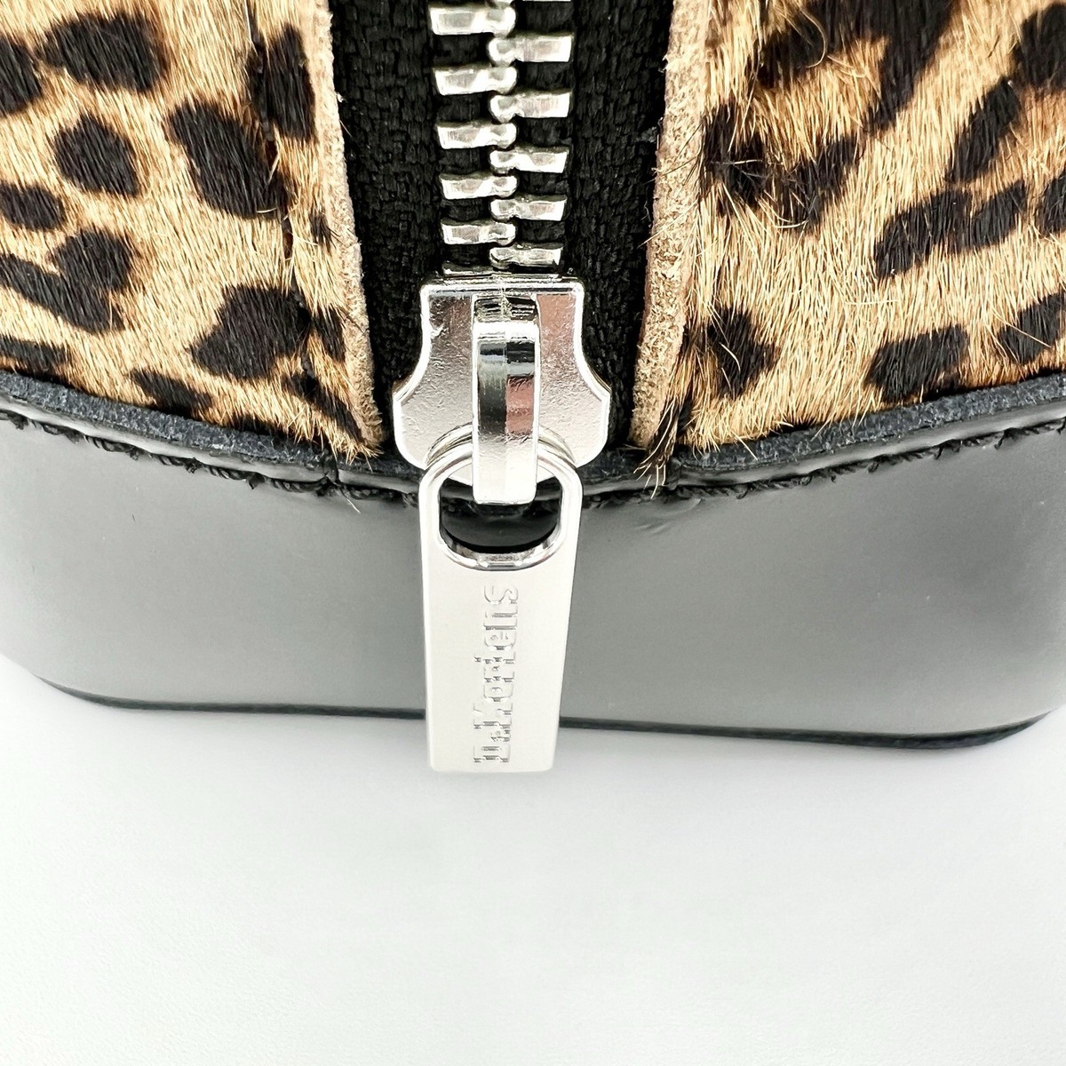 Dr. Martens KIEV Leopard Hair-On Top Handle Bag - Black