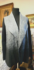 Soft Surroundings Open Front Unlined Jacket Size L Ombre Knit Arms And Side Seam — photo 1