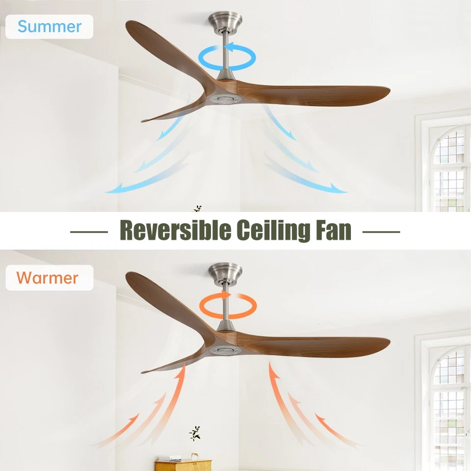 60 In Outdoor Ceiling Fan Without Light 3 ABS Blade with Smart APP Control - Image 2 of 4