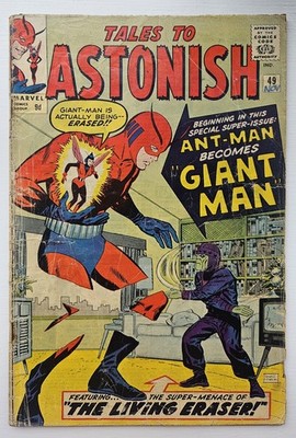 Tales To Astonish #49 (1963) 1st app Giant Man Ant Man Jack Kirby Marvel GD/VG
