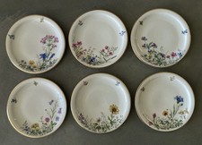 6x Kuchenteller, Wiesengrund und Bergesh&ouml;hn, Krautheim Selb Bavaria