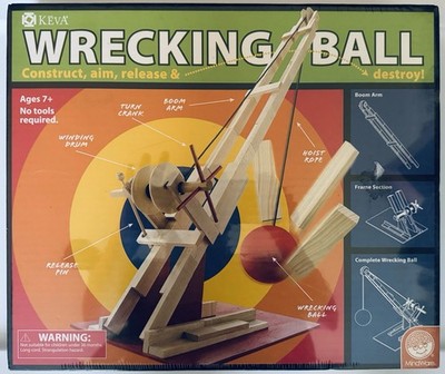 Mindware KEVA WRECKING BALL ~ Construct, Aim & Release ~ Educational STEM ~  NIB