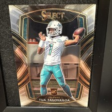 Tua Tagovailoa Rookie Card 2020 Panini Select #245 Club Level RC Miami Dolphins. rookie card picture