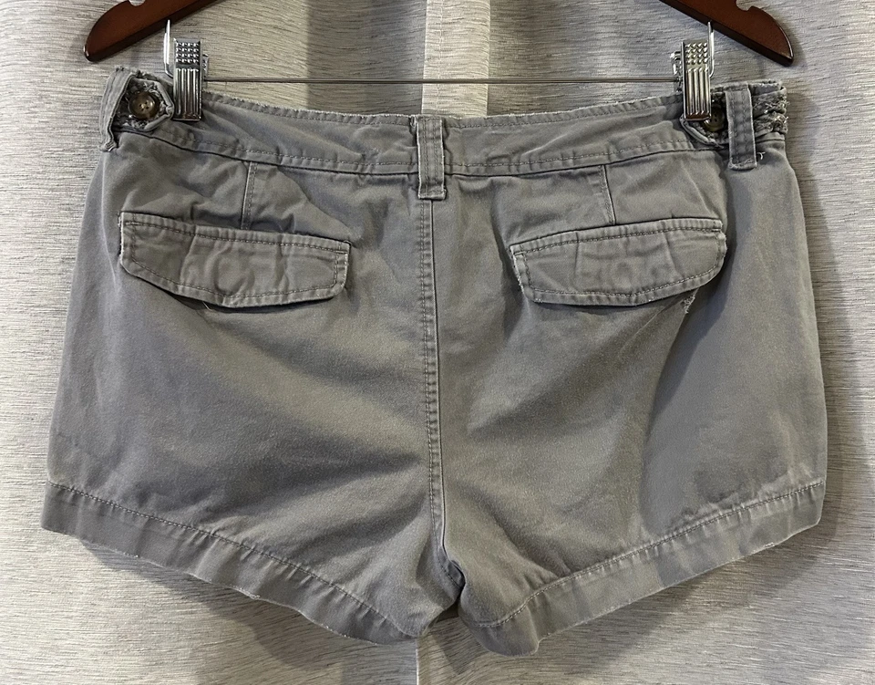 Pantalones cortos chinos vintage de tiro bajo Y2K Old Navy para mujer talla 10 grunge ropa de calle Foto 3 de 4