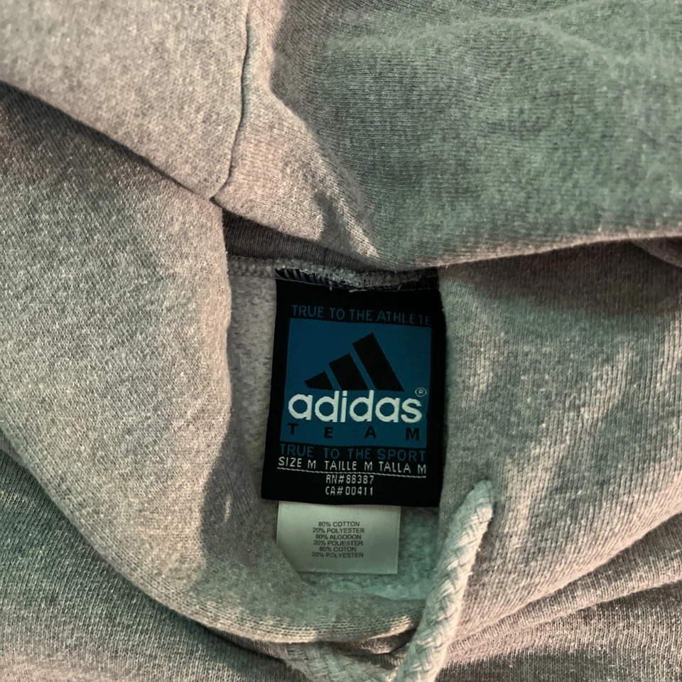 Sudadera con capucha Adidas vintage años 90 para hombre mediana Foto 2 de 4