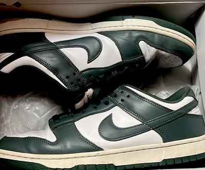 Nike Dunk Low Vintage Green and White Low Top Sneakers