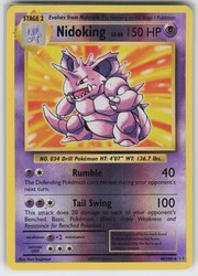 Nidoking 45/108 XY Evolutions Reverse Holo Rare