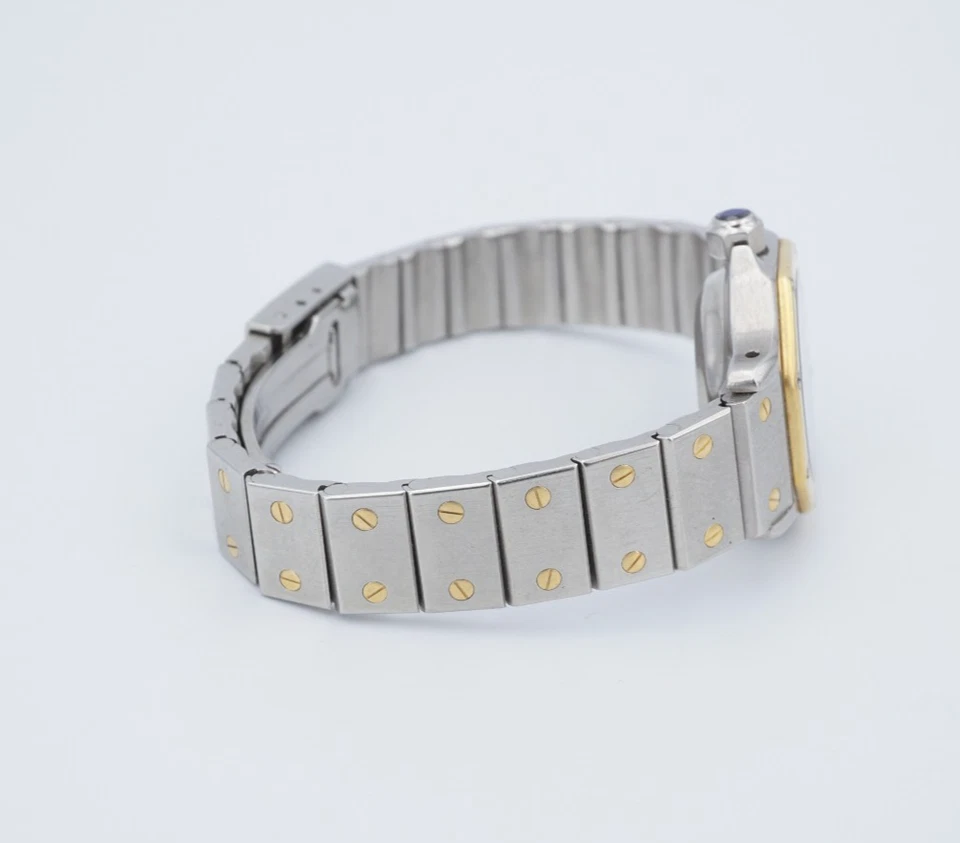 Cartier Santos Octagon 18k Gold Stainless Steel Watch 60044 25mm Automatic W119 - Image 3 of 4