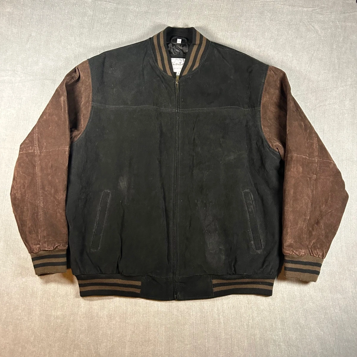 Black Suede Vintage Outerwear Coats & Jackets for Men for sale | eBay