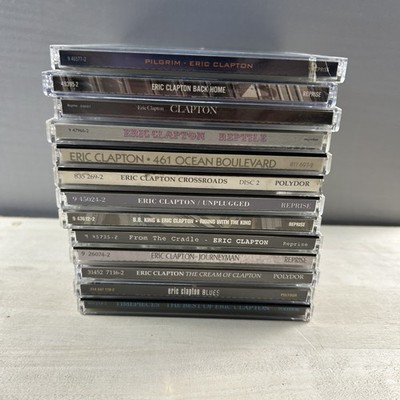 LOT OF 13 Eric Clapton CDS - Pilgrim Crossroads Reptile Unplugged Best Of +