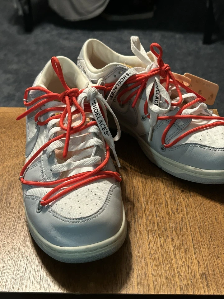 Size 9.5 - Nike Off-White x Dunk Low Lot 06 of 50 used no box  - Image 4 of 4