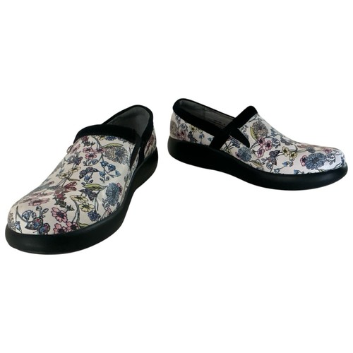 Alegria Clog Women 9.5 Emry Fine & Dandy Slip On Leather Arch Support Nursing - Picture 11 of 15