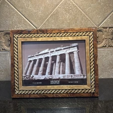 Argento SC  Sicura Genuine Inlay Wood Veneer Picture  Frame Ornate 5x7 Photo
