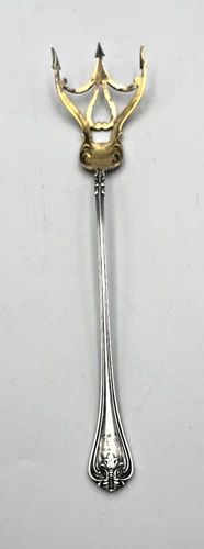 Towle Richmond Sterling Silver Lettuce Fork Pierced 1901 925 Antique 7 3/4"
