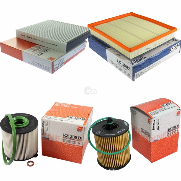 Mahle Kraftstofffilter KX 265D Innenraum LAK 472 Luft LX 3062 ÖLfilter OX 258D-image