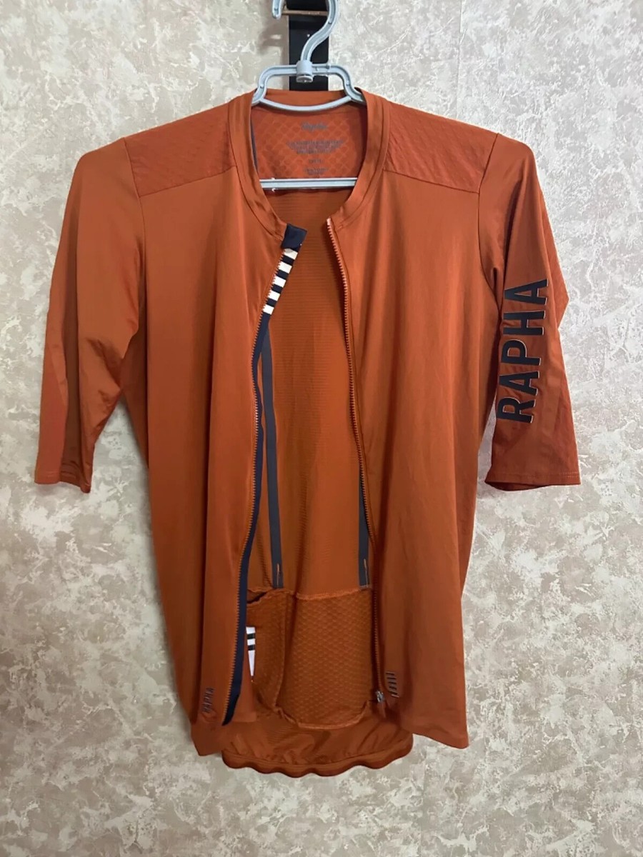 Rapha Proteam Crit Jersey Sサイズ オレンジ Rapha Proteam Crit Jersey エアロダイナミクスを追求したレース